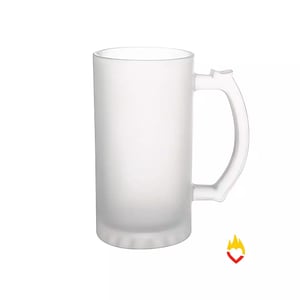 Caneca de Chopp - Vidro Fosco - 475ml Cerâmica     