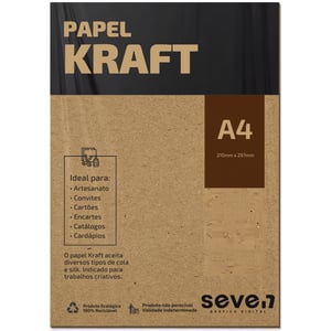 IMPRESSÃO PAPEL KRAFT - A4 180g 21x29,7cm    