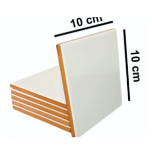 Azulejo - 10x10 - Branco Cerâmica     