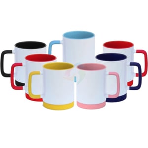 Caneca Alça Soft - 325ml - Base Silicone Cerâmica     