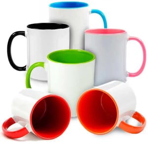Caneca Interior e Alça - 325ml Cerâmica     