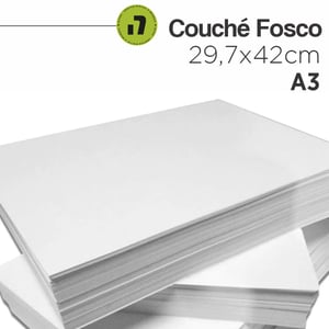 COUCHÊ A3 - 115g 115g 30X42  IMPRESSÃO A LASER  