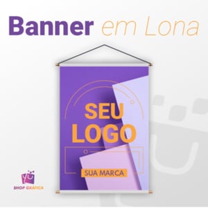Banner Lona  4x0  Madeira e cordinha 