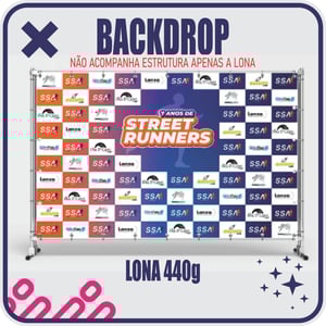 BACKDROP FRONT LIGHT 440g Lona 440g | M² |   Dobra e Ilhós 