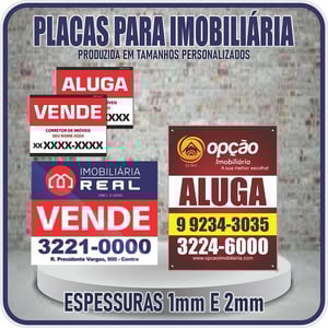 PLACAS IMOBILIÁRIA