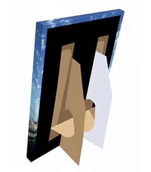 Poster com borda espelhada - Redentor - para montar
