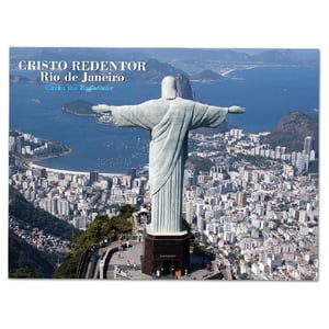 Poster COM BORDA ESPELHADA - Vista do Cristo - para Montar
