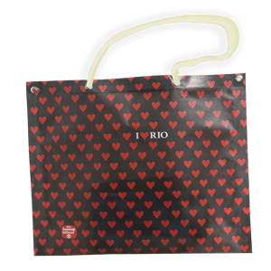 Especial - Bolsa Lona Furadinha Preta - Design Exclusivo - I LOVE RIO