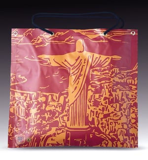 Prática e Bonita Bolsa com Design Exclusivo - Estampa Vermelha