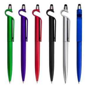 Caneta Plástica Touch com Suporte      