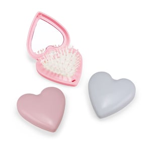 Escova com Espelho Coração