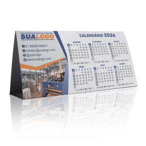 Calendário de Mesa Triangular