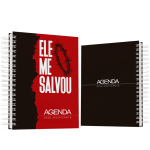 Agenda 2026 Edificante Capa Dura (A5) 148x210mm  Laminação Brilho ou Fosco Encadernação Wire-O 