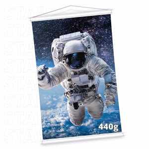 Banner 440g 440g Tamanhos Variados 4x0 Impressão Eco Solvente Bastão, Ponteira e Cordão 