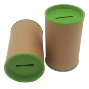 Cofrinho de Papelão Tampa e Base