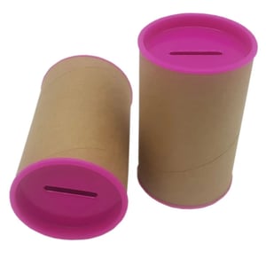 Cofrinho de Papelão Tampa e Base