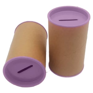 Cofrinho de Papelão Tampa e Base