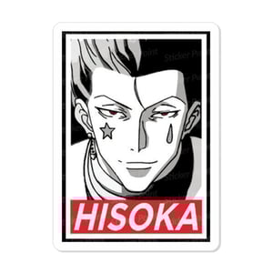 Hisoka Vinil 7,5 x 5,4 cm  Corte Total Tinta Eco Solvente 