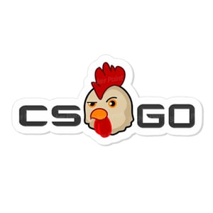 Chicken CSGO Vinil 10 x 4,8 cm  Corte Total Tinta Eco Solvente 