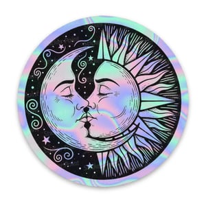 MOON SUN Vinil 7~9 cm 4x0 Corte Total Tinta Eco Solvente Holográfico
