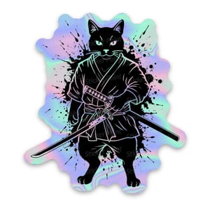 SAMURAI CAT Vinil 7~9 cm 4x0 Corte Total Tinta Eco Solvente Holográfico