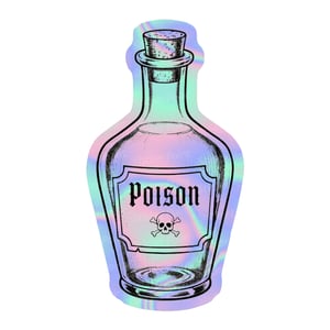 POISON HOLO Vinil 7~9 cm 4x0 Corte Total Tinta Eco Solvente Holográfico