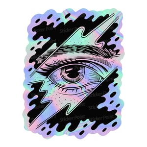 SPLASH EYE HOLO Vinil 7~9 cm 4x0 Corte Total Tinta Eco Solvente Holográfico