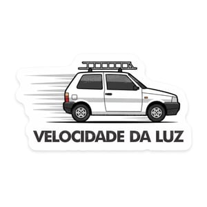 VELOCIDADE DA LUZ Vinil 7~8 cm 4x0 Corte Total Tinta Eco Solvente Fosco