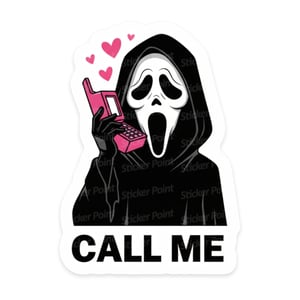 CALL ME Vinil 7~8 cm 4x0 Corte Total Tinta Eco Solvente Fosco