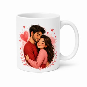 Caneca de Porcelana Personalizada com Foto, Nome e Frase