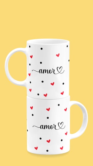 Caneca de Porcelana Personalizada Dia dos Namorados