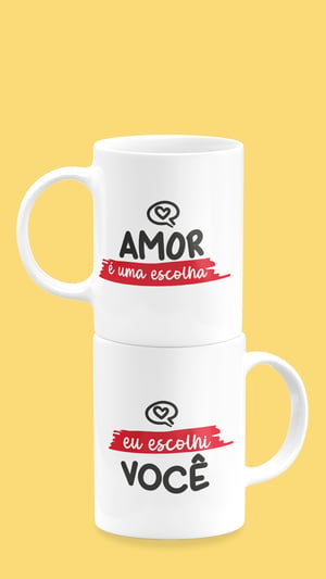 Caneca de Porcelana Personalizada Dia dos Namorados