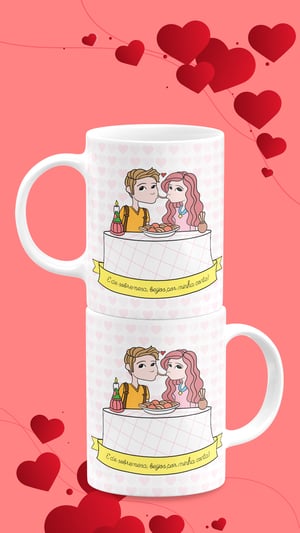 Caneca de Porcelana Personalizada Dia dos Namorados