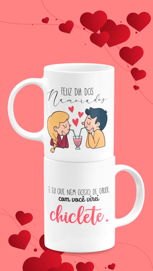 Caneca de Porcelana Personalizada Dia dos Namorados