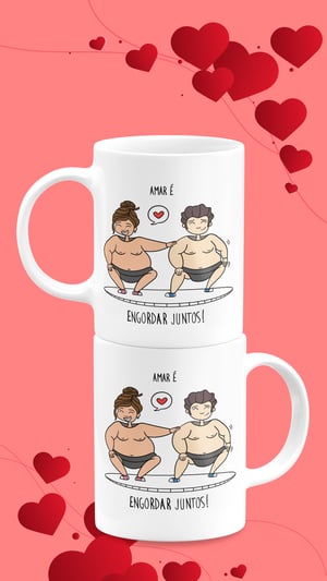 Caneca de Porcelana Dia dos Namorados Presente Perfeito