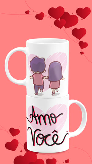 Caneca de Porcelana Dia dos Namorados Presente Perfeito