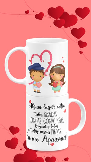 Caneca de Porcelana Dia dos Namorados Presente Perfeito