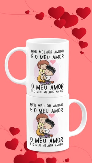Caneca de Porcelana Dia dos Namorados Presente Perfeito