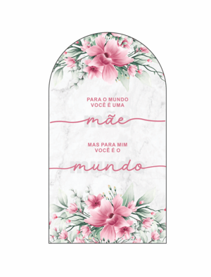 Capa Decoração Dia das Mães Painel Romano - Veste Fácil Tecido Helanca Premium 2m x 1m   Veste Fácil 
