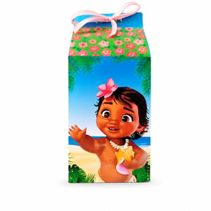 30 Lembrancinhas Caixinha Milk Moana Baby Festa Infantil Personalizada