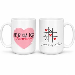 Caneca Personalizada Dia dos Namorados Porcelana     