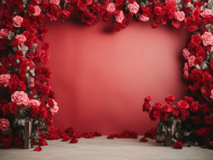 Fundo Fotográfico Floral FL9544 Tecido Helanca Premium    Overloque 