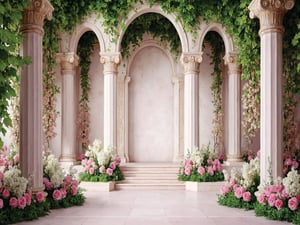 Fundo Fotográfico Floral FL6588 Tecido Helanca Premium    Overloque 