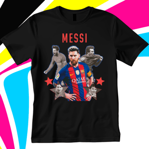 Camiseta Messi Personalizada DTF em Algodão | Alta Qualidade Algodão