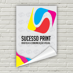 Adesivo Fosco Vinil Branco 0,10  4x0 Fosco Refile Reto 