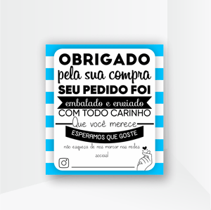 Cartão de Agradecimento Couchê 250g 8,8x9,8cm 4x0 Verniz Total Frente Corte Reto 