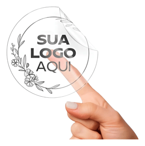 Adesivo transparente impresso m²