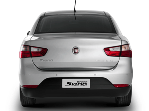 Adesivo perfurado traseiro para Gran Siena 2012 - 2015 Vinil perfurado 0,10 120g 123x64cm 4x0 Impressão ecosolvente Refile Personalizado