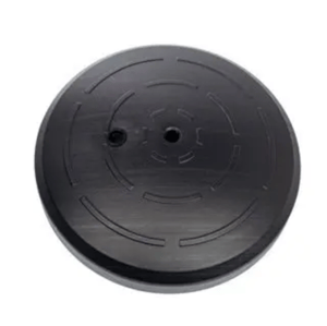 Base Plástica para Wind Banner Plástico 45cm x 12cm Preto   