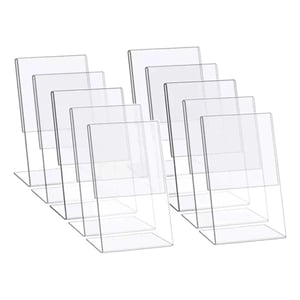 Kit display de mesa A6 L Ps cristal 1.8mm 10x15cm Transparente   